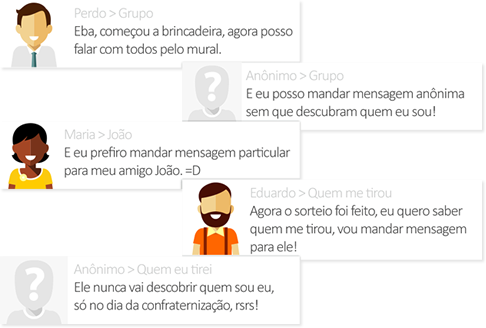 Troque mensagens